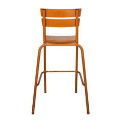 Marlow Outdoor Aluminium Bar Stool in Dark Ochre (RAL8023)