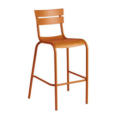 Marlow Outdoor Aluminium Bar Stool in Dark Ochre (RAL8023)