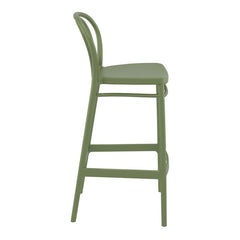 Victor High Bar Stool in Olive Green