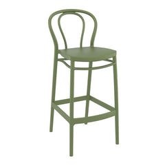 Victor High Bar Stool in Olive Green