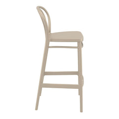 Victor High Bar Stool in Taupe