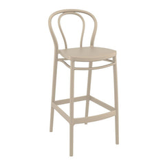 Victor High Bar Stool in Taupe