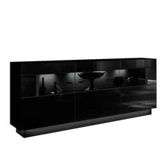 Nata 84 Display Sideboard Cabinet in Black High Gloss