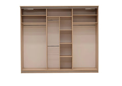 Cremona Wooden Wardrobe with 3 Sliding Doors - 270cm